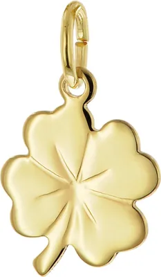 Produktbild von trendor 21552 Kinderschmuck Anhänger Kleeblatt 925 Silber Vergoldet