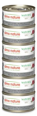 Produktbild von Almo Nature HFC Natural, Nassfutter für Katzen, Thunfisch & Sardellen, 6 x 70g