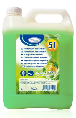 Produktbild von 4x HYGSOFT Flüssigseife für Spender 'Apfel & Birne' 5 Liter