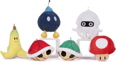 Produktbild von Soma Yoshi Drache Mario, Luigi, Donkey Kong, Toad Pilz Plüschfigur, 28cm, kuschelweich Dinosaurier, Kuscheltier, ab den ersten Lebensmonaten geeignet Mario Kart Toad