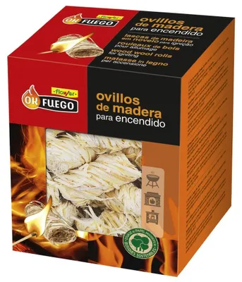 Productafbeelding van Ecologische Aanmaakbollen van Hout voor Kachels en Barbecues