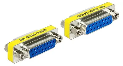 Obrázok produktu pre DeLOCK 65480, Sub-D 15, Sub-D 15, Modrá, Strieborná