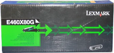 Image de Lexmark E460X80G Cartouche de toner 1 pièce(s) Original Noir