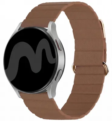 Productafbeelding van imoshion Magnetisch lederen bandje - Universeel 20 mm aansluiting - Bruin, AI-gegenereerde afbeelding