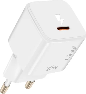 Zdjęcie produktu dla LinQ, zasilacz USB-C Power Delivery 20W Compact Wydajna moc ładowania, biały