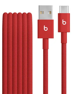 Produktbild von Apple Beats USB Kabel USB 2.0 1,5 m USB A USB C Rot