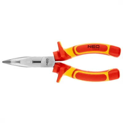 Obrázek produktu pro NEO TOOLS Kleště zahnuté 180 mm 1000V, CrV, leštěné