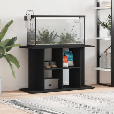 Produktbild von vidaXL Akvarijní stojan černý 100x40x60 cm Dřevěný materiál
