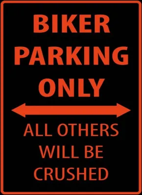 Produktbild von vianmo Holzschild 40x30 cm Fahrrad Biker parking only