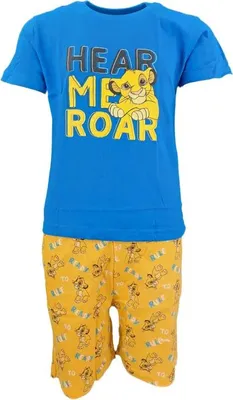 Produktbild von Disney König der Löwen Simba Kinder Pyjama Schlafanzug – Blau / 104