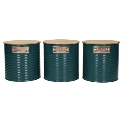 Immagine prodotto di Contenitore, set di 3, 1 litro, verde acqua - KitchenCraft