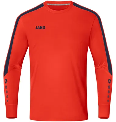 Produktbild von JAKO Kinder TW-Trikot Power, Farbe:flame/marine, Größe:128