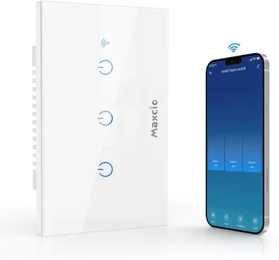 Obrázok produktu pre Maxcio Nástenný WiFi vypínač s hlasovým ovládaním