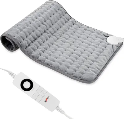 Produktbild von Grafner elektrisches Heizkissen 60 x 30 cm, 6 Temperaturstufen, 30 60 90 Minuten Timer, 100 Watt mit Schnellaufheizung, Abschaltautomatik, waschbar in der Maschine, Wärme Kissen Matte Unterlage