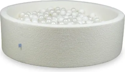Produktbild von Dry Pool 130x40 Boucle White 700 Bälle: weiß, perl