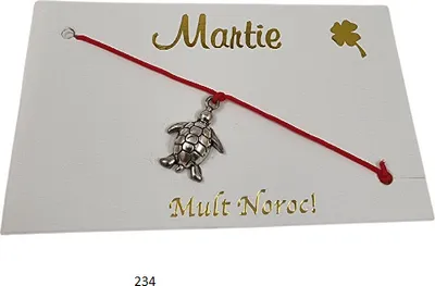Produktbild von Armband Märzchen Martisor Glücksbringer März als Schildkröte aus Metall 234