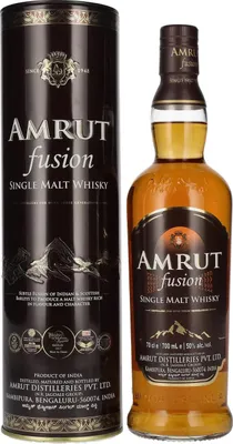 Image de Amrut Indian FUSION Single Malt Whisky 50% Vol. 0,7l in Tinbox