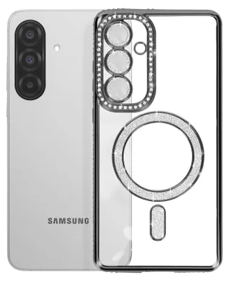 Immagine prodotto di Avizar, custodia diamantata per Samsung Galaxy A56 MagSafe bordo strass, nero