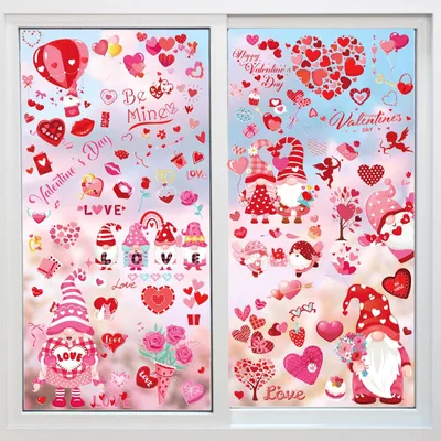 Produktbild von Valentinstags-Aufkleber-Set, 98 Stück