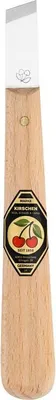 Produktbild von KIRSCHEN Kerbschnitzmesser mit Leder-Schneidenschutz gerade schräge Schneide 3354100