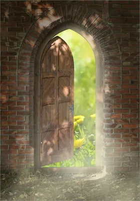 Produktbild von Wallario selbstklebendes Poster - Offene Pforte, Größe: 70 x 100 cm