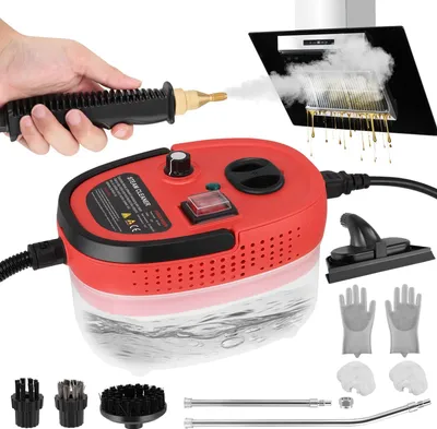 Produktbild von Dampfreiniger & Handdampfreiniger - Handgerät - 2500 W - 1200 ml Tank - Hochdruck - Hohe Temperatur - Auto, Küche, Bad, Fugen & Fliesen