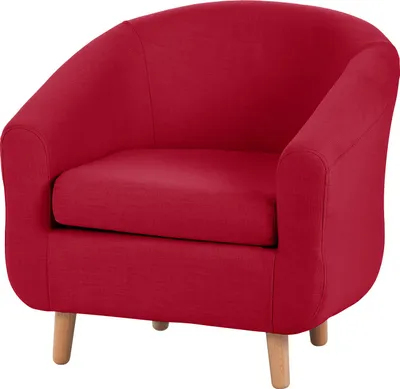 Produktbild von home24 Sessel - Webstoff - Rot