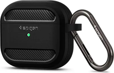 Produktbild von Spigen Rugged Armor, Hülle, Polycarbonat (PC), Thermoplastische Polyurethane (TPU), 28,4 g, Schwarz