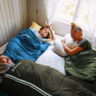 Immagine prodotto di Sacco a pelo impermeabile 3-4 stagioni per adulti, 5-15 °C, leggero, impermeabile, per il campeggio e le attività all'aria aperta