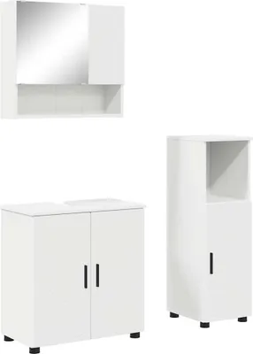 Productafbeelding van vidaXL Badkamerkastset, 3 stuks, wit, 61 x 35 x 64 cm