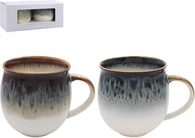 Immagine prodotto di Set di tazze da caffè in Vetroceramica per tè e caffè - Set da 2 pezzi