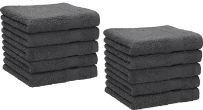 Produktbild von Betz 10 Stück Seiftücher 30x30 cm PALERMO 100% Baumwolle Farbe: anthrazit