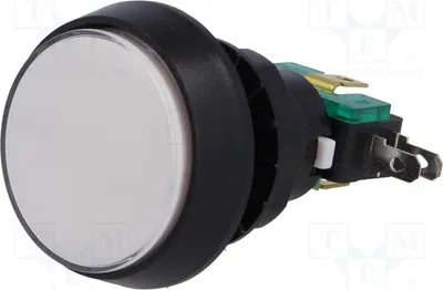 Immagine prodotto di 1 interruttore a pulsante, posizione: 2, diametro: 44 mm, interruttore Stard, 10A/250VAC, colore bianco, tipo di contatto: ON-(ON)