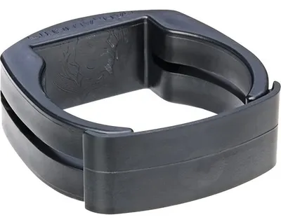 Image de Alberts 656058 Fix-Clip Pro®, pour la fixation de treillis soudés sur des poteaux de clôture, plastique, noir, pour poteaux de Ø 60 mm, jeu de 3 pièces