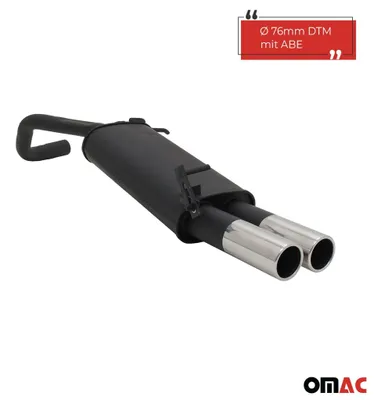 Produktbild von Novus Sportauspuff für VW Polo 9N / 9N3 2x76mm Endschalldämpfer mit ABE