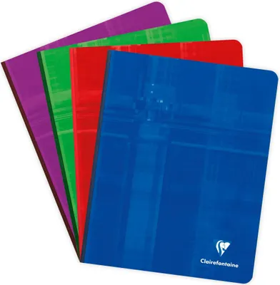Produktbild von Clairefontaine 5x Notizbuch 16,5x21cm, 96 Blatt 90g, kariert 5/5 - Sortiert 922C