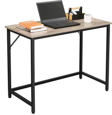 Produktbild von VASAGLE Schreibtisch Computertisch 100 x 50 x 75 cm schmaler Bürotisch greige-schwarz