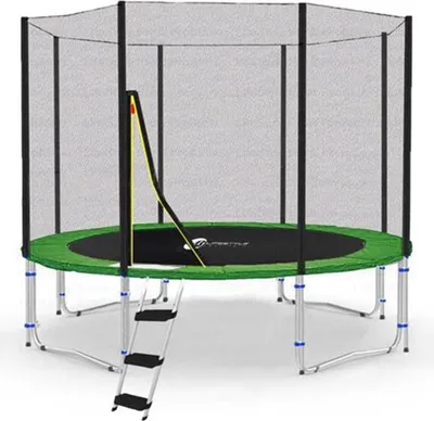 Produktbild von LifeStyle Classico Trampolin mit Netz außen - LS-C305-G - Ø 305cm - Grün