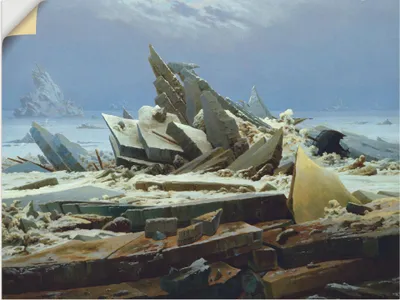 Produktbild von ARTland Wandbild, selbstklebend Das Eismeer (Die gescheiterte Hoffnung) Größe: 120x90 cm