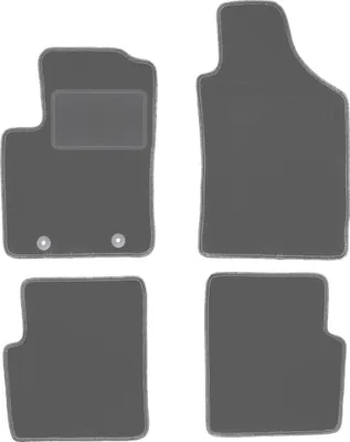 Produktbild von Graphit-Fußmatten für: Fiat 500 Cabrio, Schrägheck (2007-2013)