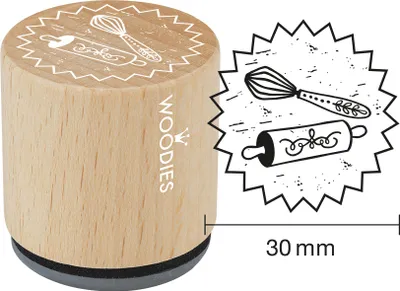 Produktbild von COLOP Motiv-Stempel Woodies Handmade "Quirl"