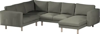 Produktbild von Dekoria Bezug für Norsborg 5-Sitzer Ecksofa mit Recamiere, grau-beige, Norsborg Bezug für 5-Sitzer Ecksofa mit Recamiere