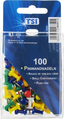 Produktbild von 100 Pinnwandnadeln / farbig