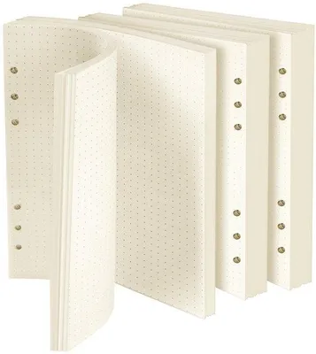 Image de Papier A5 perforé, 180 pages, relié