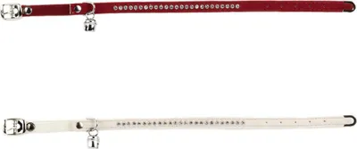 Obrázok produktu pre Beeztees Swarovski - Obojok pre mačky - červený - 34x1x0,2 cm