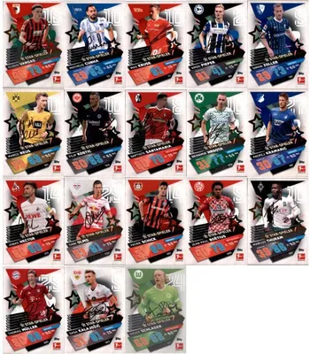 Zdjęcie produktu dla Topps Match Attax 2021/22 - Wszyscy 18 gwiazdorscy zawodnicy