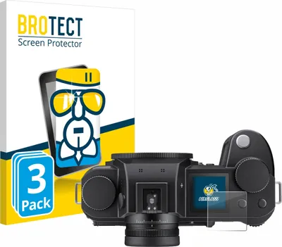 Produktbild von 3x BROTECT Schutzglas für Leica SL3 / SL3-S (Schulterdisplay) Schutzfolie Panzer Folie Glas Display Schutz klar