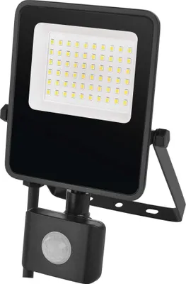 LED reflektor VISIO s pohybovým čidlem, 30 W, černý, neutrální bílá