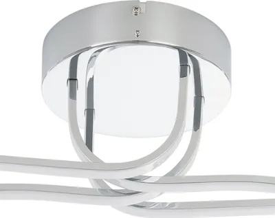 Produktbild von EGLO Roncade, Nicht austauschbare(s) Leuchtmittel, 3000 K, 3600 lm, IP20, Chrom, Weiß