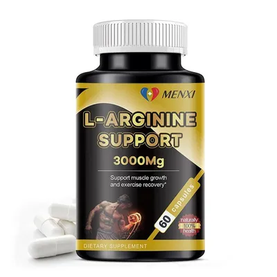 Obrázek produktu pro L-Arginine Support 3000 mg (60 tobolek) – doplněk stravy, svaly, libido, vytrvalost, síla, mužské zdraví, energie